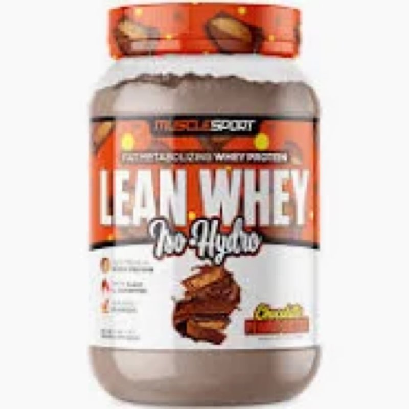 (Exp:09/27)MuscleSport Lean Whey Protein Powder - Whey Protein Isolate - Low Calorie, Low Carb, Low Fat, Incred