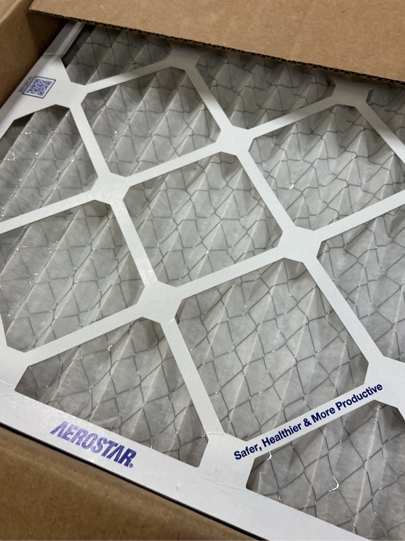Condition photo showing Good Condition for aerostar 16x20x1 merv 8 - 4 count - pleated hvac, furnace & air conditioner filters - removes dust, lint, mold & allergy-causing pollen 4 pack standard merv 8