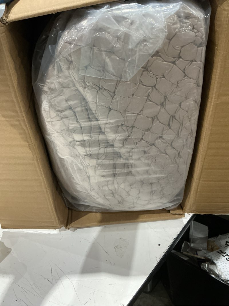 Condition photo showing Good Condition for zomisia human dog bed for adult, 2 in 1 foldable giant dog bed for people fits pet families, egg foam supportive mat, waterproof liner, faux fur human size pet bed with blanket, 71"x43"x10", camel