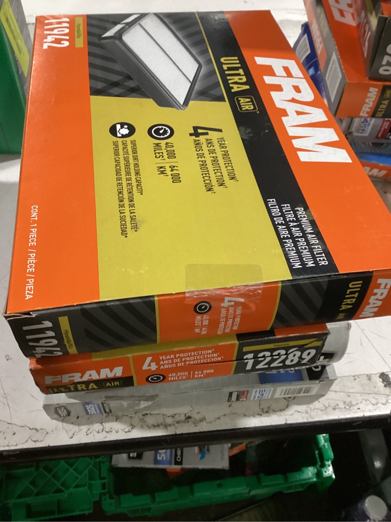 Condition photo showing As Is for assorted 4pk air filters