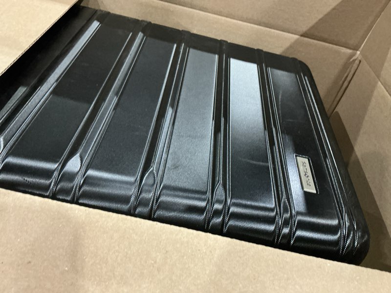 Condition photo showing Good Condition for samsonite omni 2 28-inch large checked hardside luggage with 360° spinner wheels - scratch resistant hardshell - tsa lock - expandable polycarbonate shell for lightweight travel - midnight black checked-large spinner midnight black