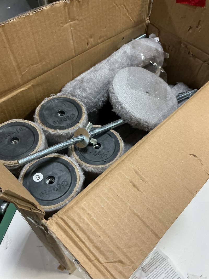 Condition photo showing Good Condition for Floor to Ceiling Cat Tree, Cat Tower with Adjustable Height 98-110 Inches, 5 Tiers Tall Cat Tree Flo