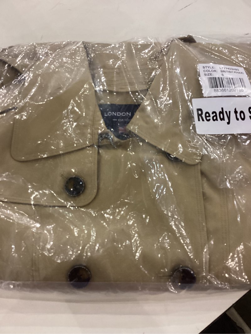 london fog womens double breasted trenchcoat, br khaki, small us
