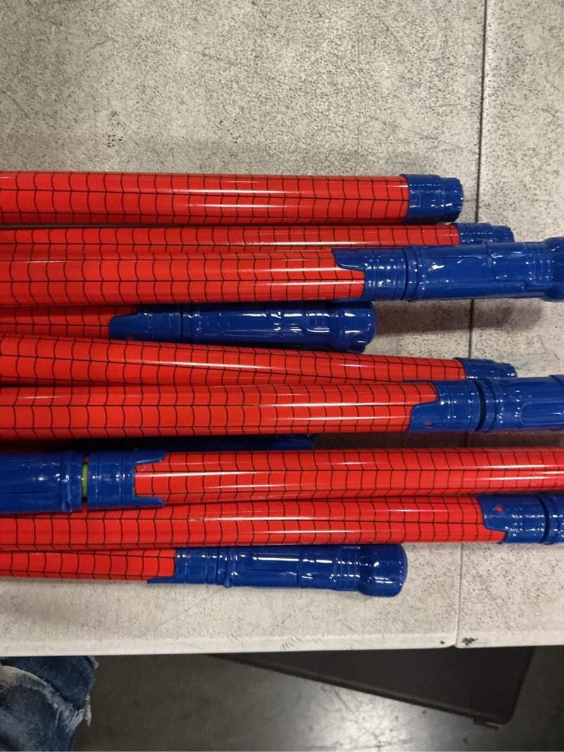Condition photo showing New/Like New for halloscume 12 pack spider water gun 15.75 in water shooter gun party favors blasters for kids summer birthday outdoor swimming pool backyard beach summer games 12 spider
