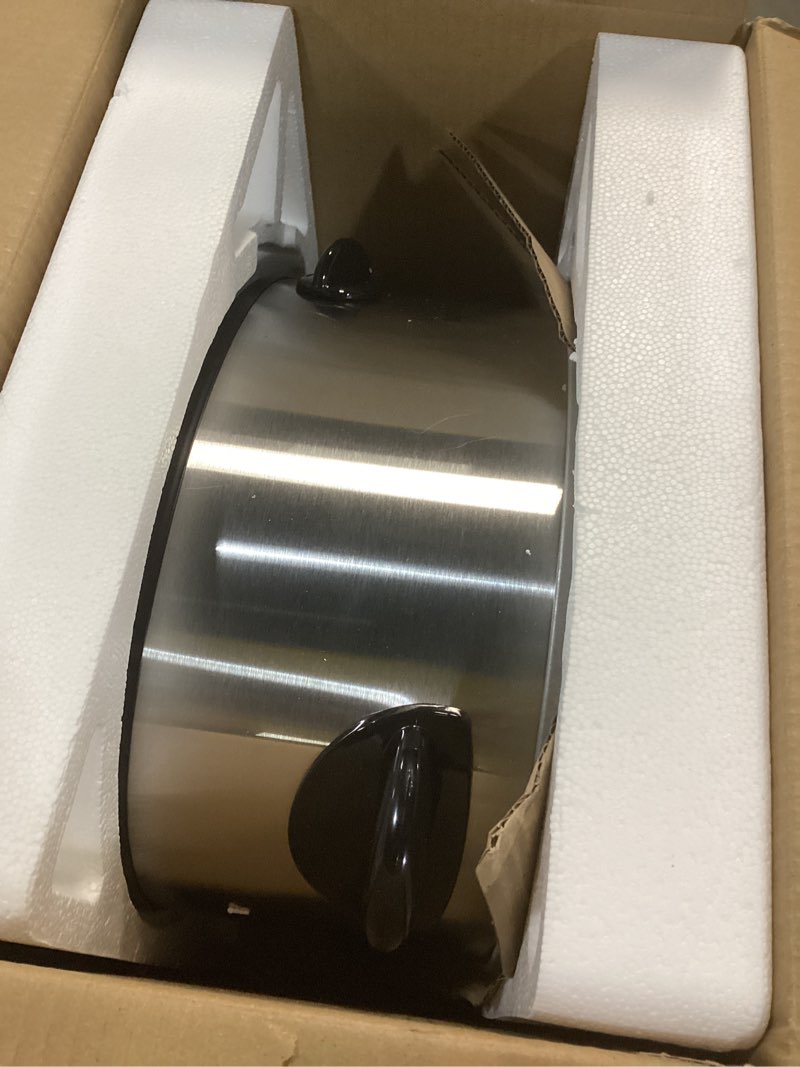 Condition photo showing Good Condition for Crock-Pot 7 Quart Oval Manual Slow Cooker, Stainless Steel (SCV700-S-BR), Versatile Cookware for Large Families or Entertaining 7 Qt