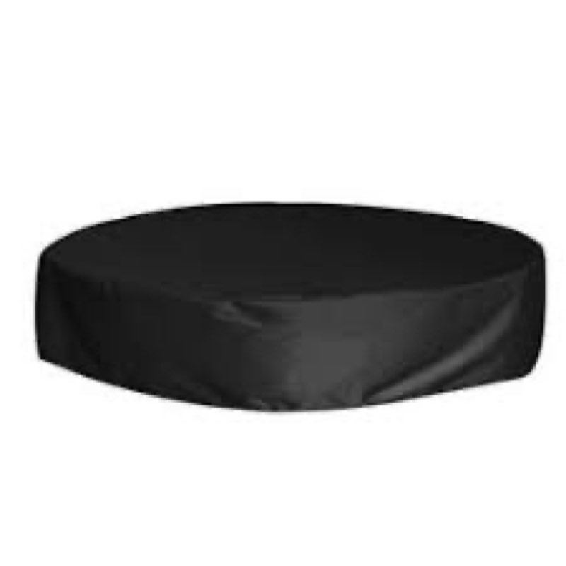 Chunm 48 Inch Foldable Dog Pet Bath Pool Cover, 12 Ft Round Mats Thicker Black Pool Liner Pad for Bo