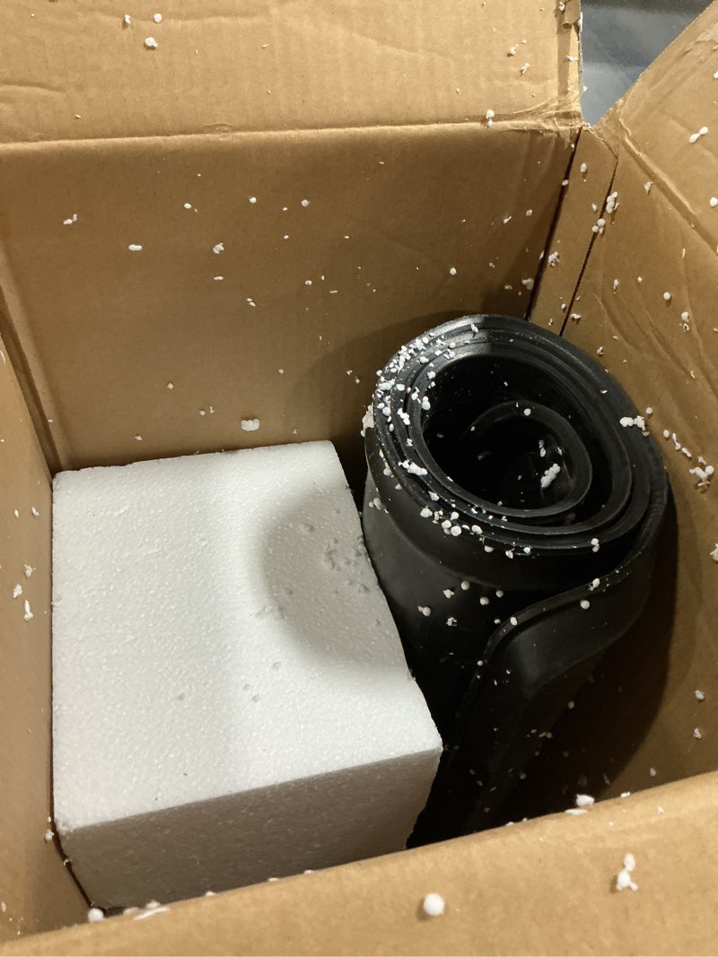 Condition photo showing As Is for Matace 1 Pack Rubber Extra Large Shoe Tray for Entryway,Long Boot Tray,Slim Boot Mat for Indoor and Outdoor Use,16x55 in, Rectangular (Pack of 1) 55" x 16" x 1.2"