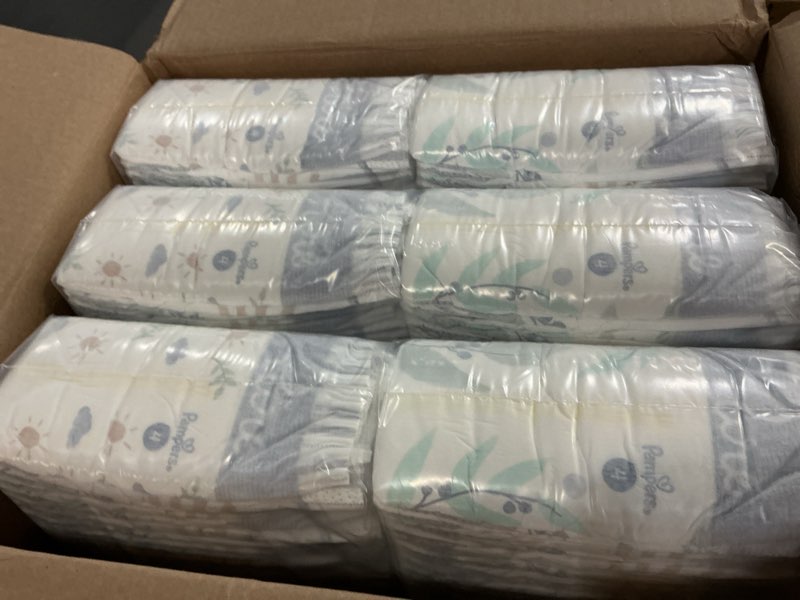 Condition photo showing New/Like New for Pampers Baby Diapers - Pure Protection - Size 4, 150 Count, for up to 100% Leakproof, Premium Plant-based Skin Protection