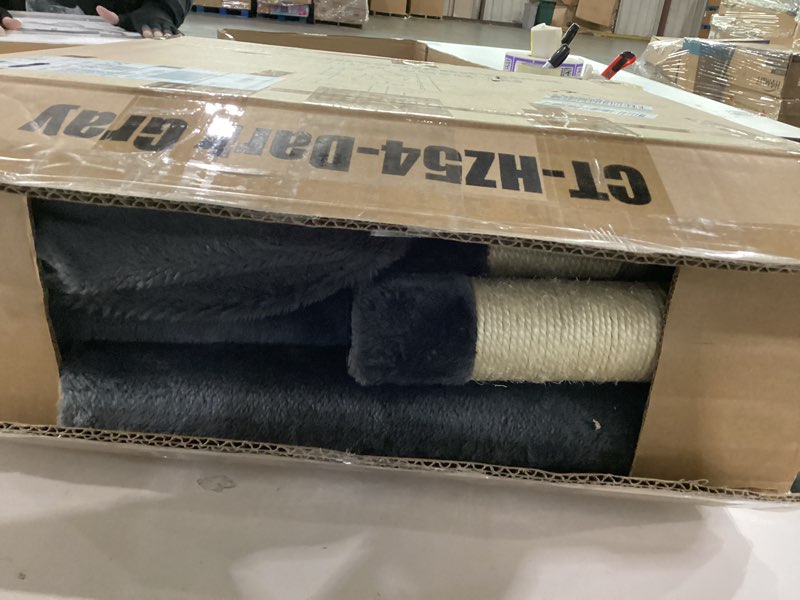 Condition photo showing New/Like New for fdw cat tree 54in cat tower multi-level durable cat scratching post & cozy fun cat jumping platform space saving cat condo pet play house for indoor cats,grey grey 54in