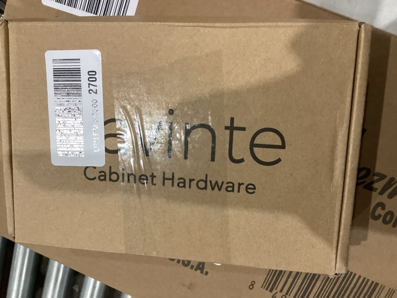 Condition photo showing Good Condition for Ravinte 25 Pack Solid 3 Inch Center to Center Slim Square Bar Drawer Handles - Cabinet Hardware in Matte Black - Kitchen Handles and Pulls 25 Flat Black 3'' Hole Center