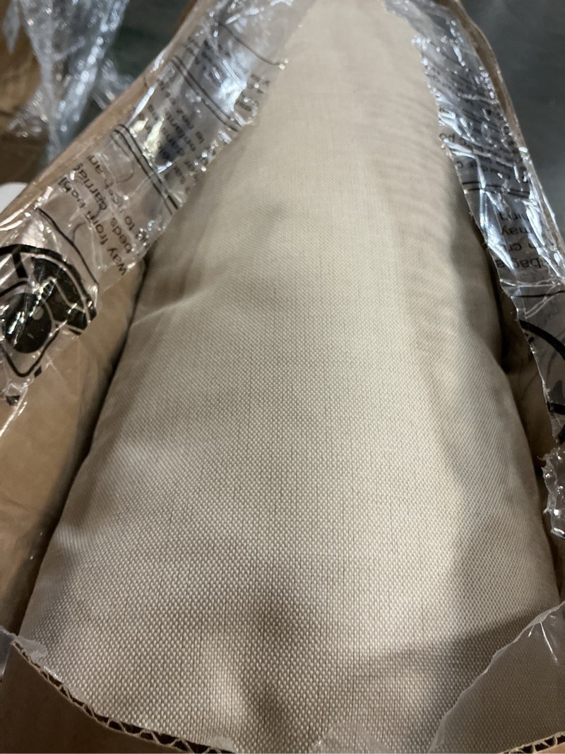 Condition photo showing Good Condition for sunrox gel memory foam chair cushions, fadeshield water-, stain-resistant durable reversible seat cushion pads with ties for indoor/outdoor kitchen dining office, 19"x19", set of 4, cream cream 19x19 inch (pack of 4)