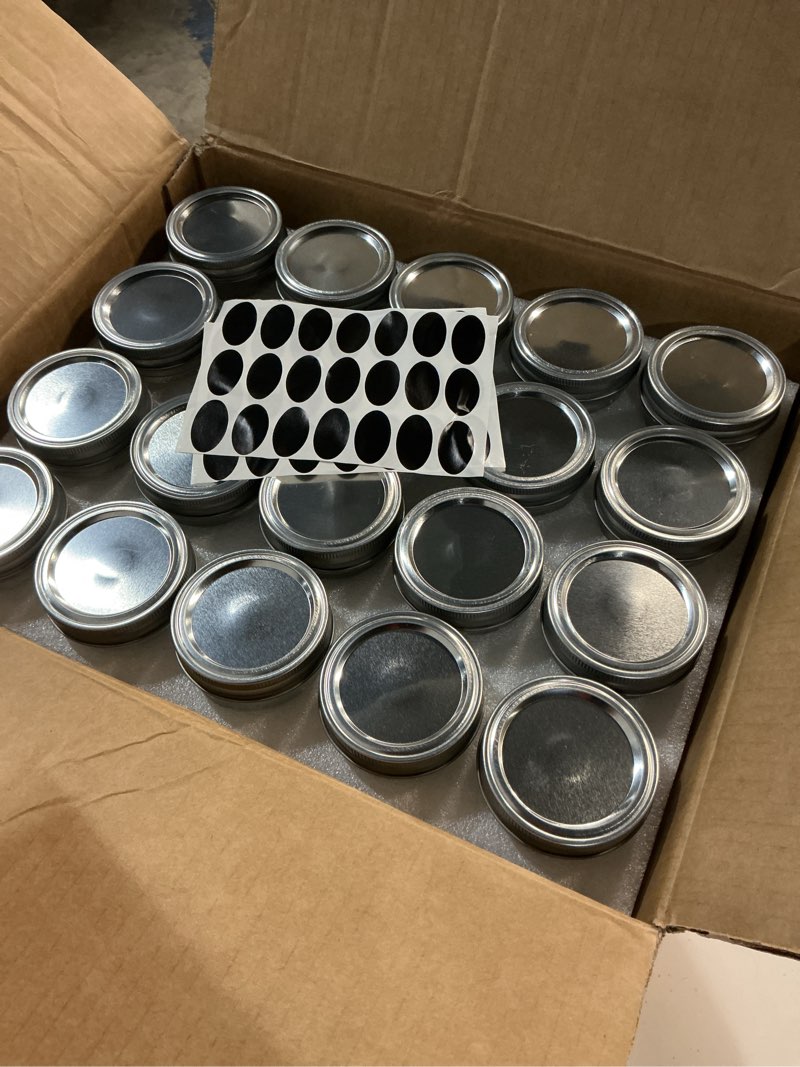 Condition photo showing Good Condition for accguan 4oz / 120ml mason jars glass jelly jars, canning jars with regular lids, ideal for honey,jam,wedding favors,shower favors, 40 pack smooth -4oz-40pack-silver lids and bands