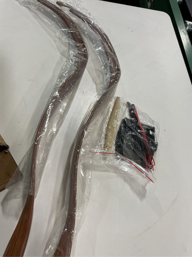 Condition photo showing As Is for AMEYXGS Traditional Recurve Bow Hunting 20lbs Longbow Detachable Archery Mongolian Horsebow for Beginner Archery Recurve Bow Brown