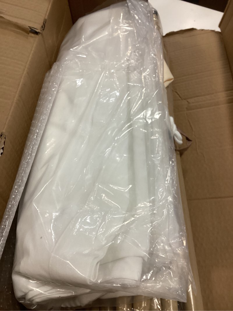 Condition photo showing Good Condition for Teepee for Kids, Huge Teepee, Large Tall, Adult Teepee Tent with Foldable Poles,5 Sides Wide Open Front Without Door Flaps, Beach Tent (Large White)