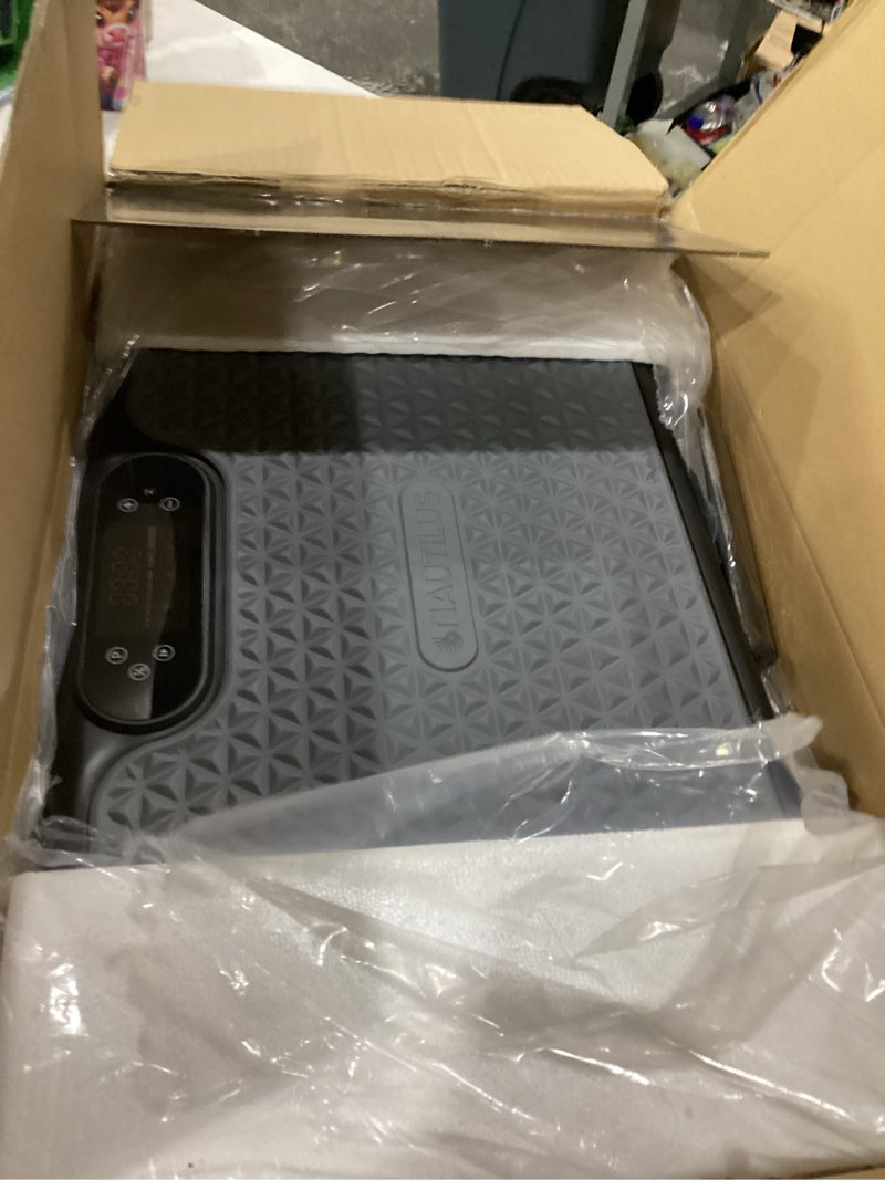 Condition photo showing As Is for not tested nautilus vibratone pro vibration plate exercise machine for lymphatic drainage, muscle activation, full body workout, circulation, fat loss, strength training, toning, recovery