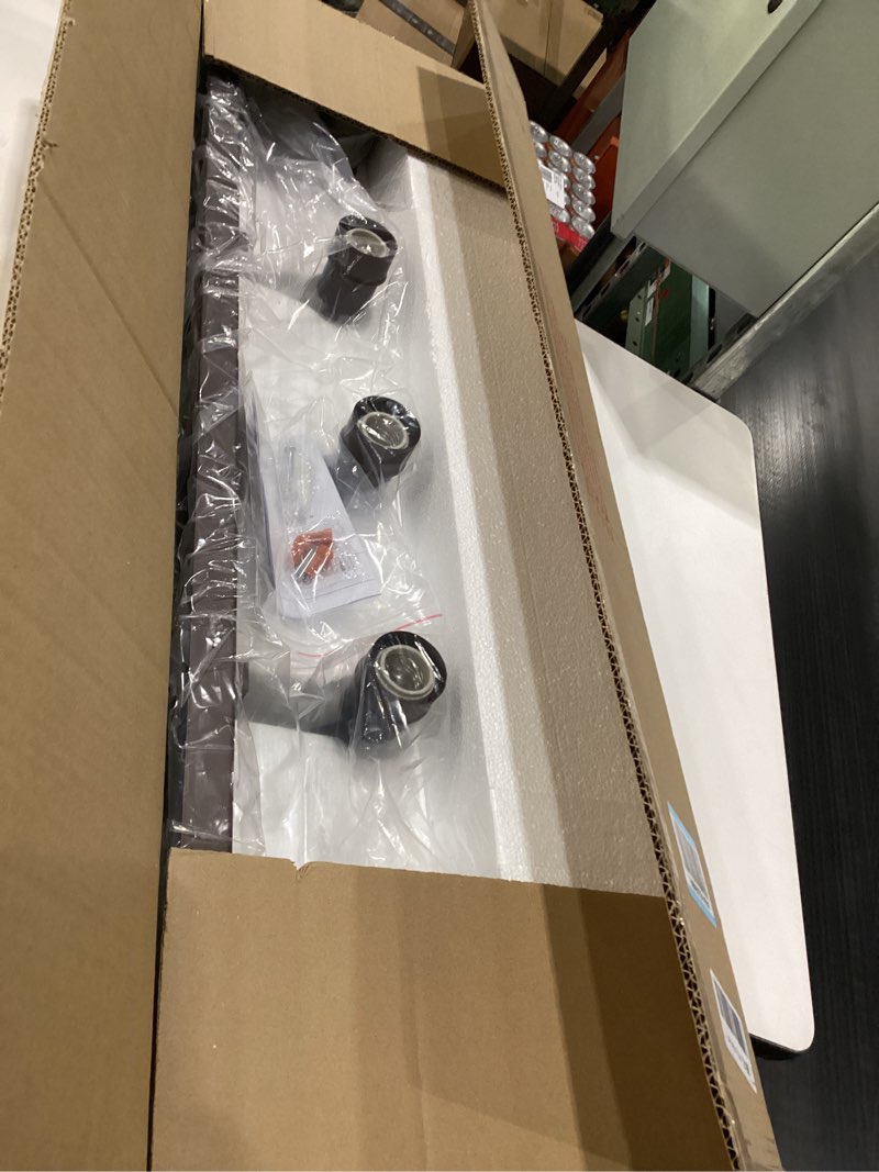 Condition photo showing Good Condition for Emliviar 5-Light Metal Bath Vanity Lighting Fixture, Farmhouse Wall Sconce Over Mirror with Clear Glass, Oil Rubbed Bronze Finish, YCE237B-5W ORB