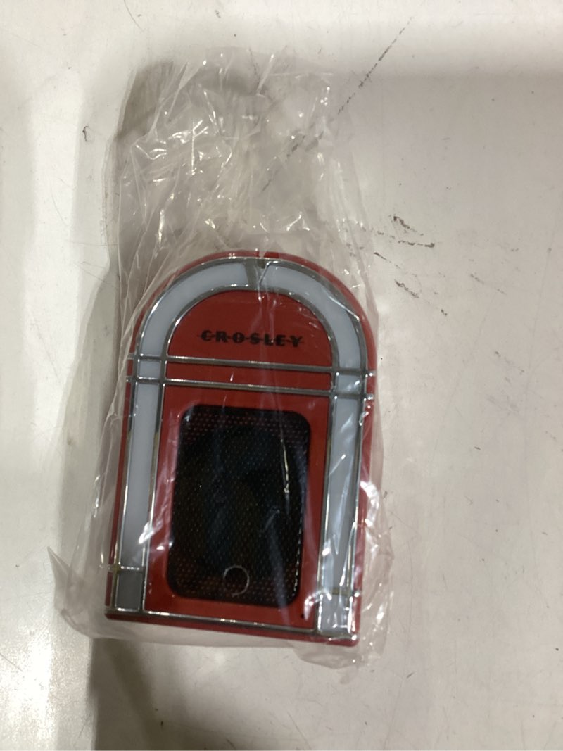 Condition photo showing Good Condition for Crosley CR3046A-RE Mini Jukebox Portable Bluetooth Speaker with LED Lights and Microphone, Red