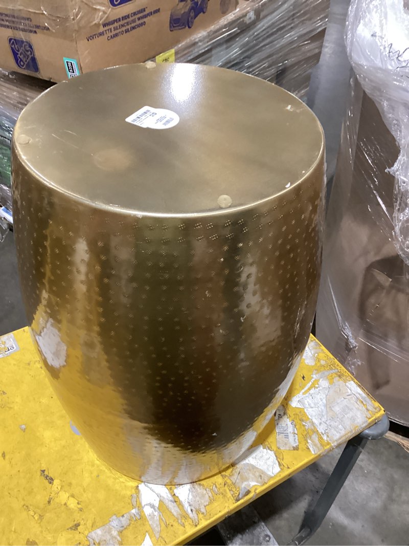 Condition photo showing Good Condition for hammered metal storage patio accent table - opalhouse™