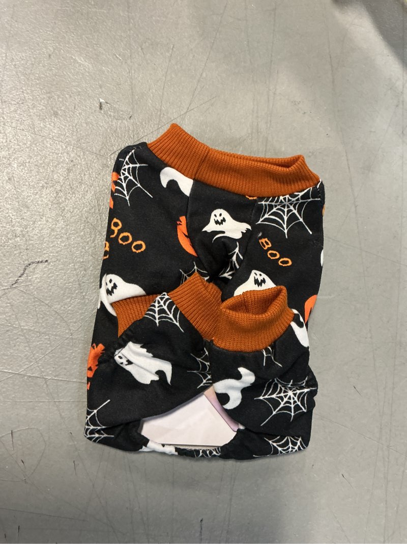 Condition photo showing New/Like New for  Halloween Pajamas for - ll Dogs, Vel...el Black x5 size XS 