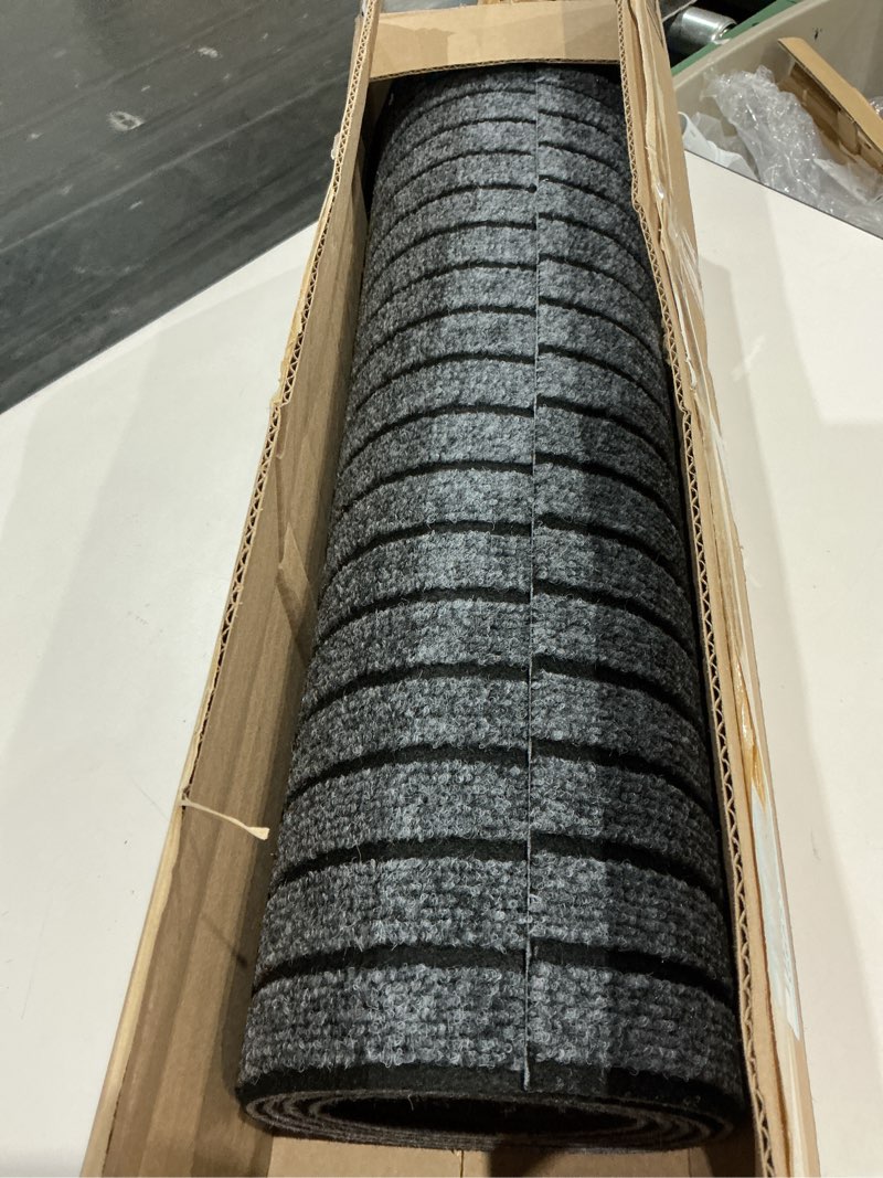 Condition photo showing Good Condition for (similar to but not exact)nisorpa commercial grade door floor mat 3' x 10' brush step entrance mat non-slip doormat with pvc backing indoor outdoor runner rugs home office hotel corridor hallway floor carpet runner, grey