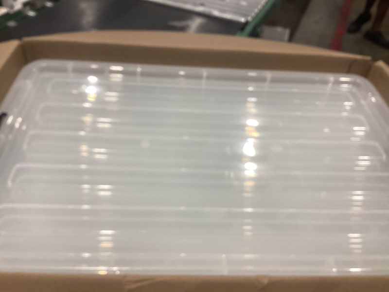 Condition photo showing Good Condition for iris usa 5pack 68qt/17gal clear view plastic storage bin with lid