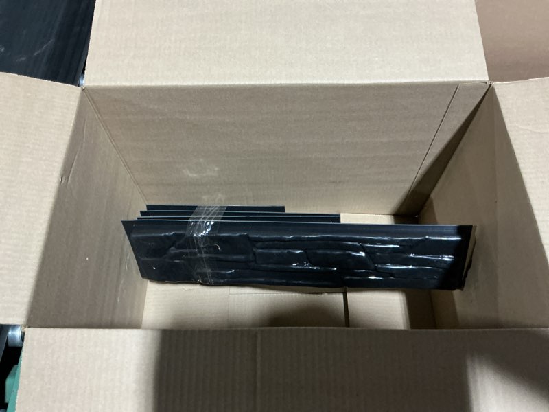 Condition photo showing As Is for 7 pcs abs 2mm flagstone limestone natural stone mold plastic cement molds cement wall mould concrete tile brick diy forms - de pared moldes para cemento rock molds for concrete prensa 7 pcs brick molds