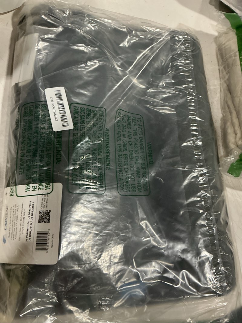 Condition photo showing As Is for lapgear original lap desk – fits up to 17” laptops – charcoal – style no. 45155 charcoal 17" laptop (original)