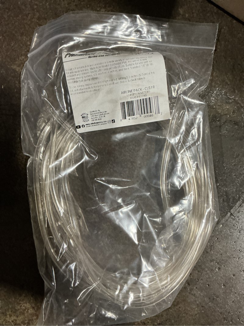 Condition photo showing Good Condition for (Bidding on 10) Cobalt Aquatics Clear Premium Silicone Airline  13 ft