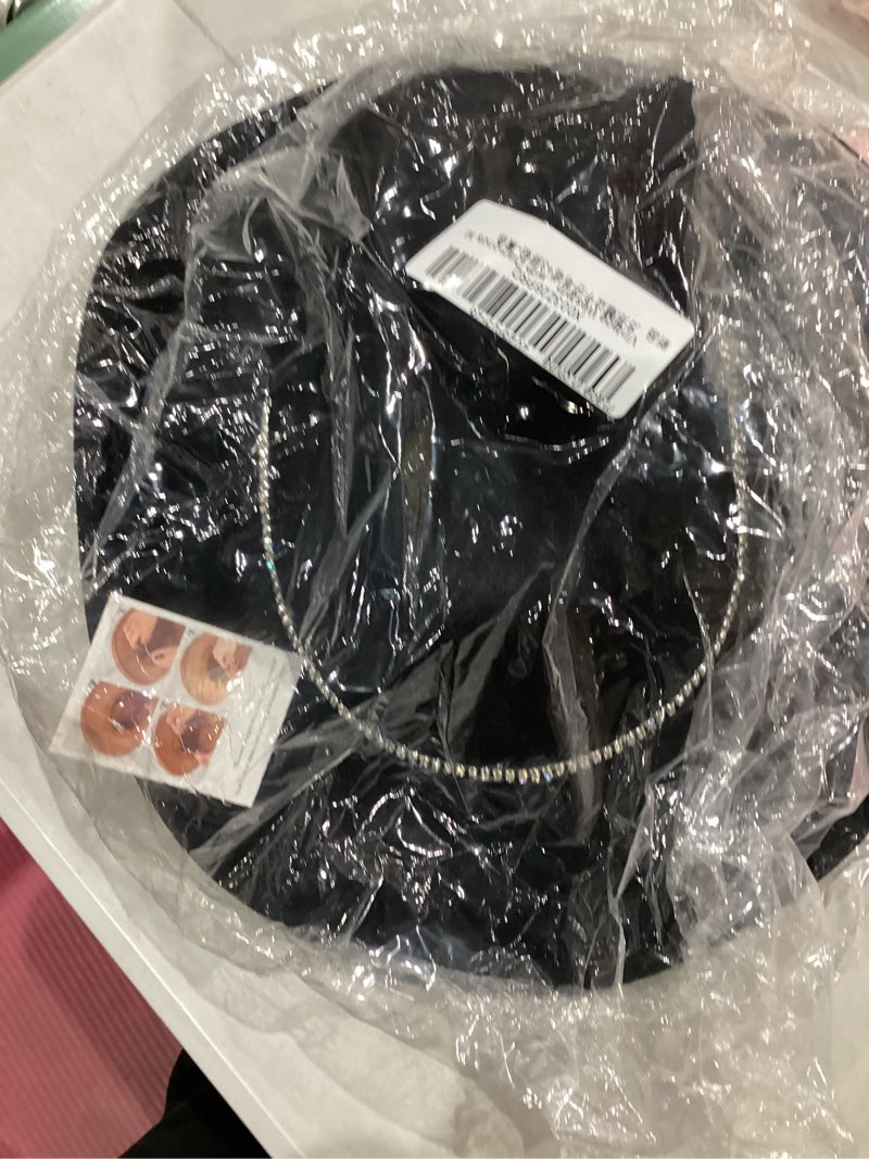 Condition photo showing item condition for Vintage Western Cowboy Hat for Men Women - Wide Brim Cowgirl Fedora Hats with Braided Rope Band M Black D3 Medium