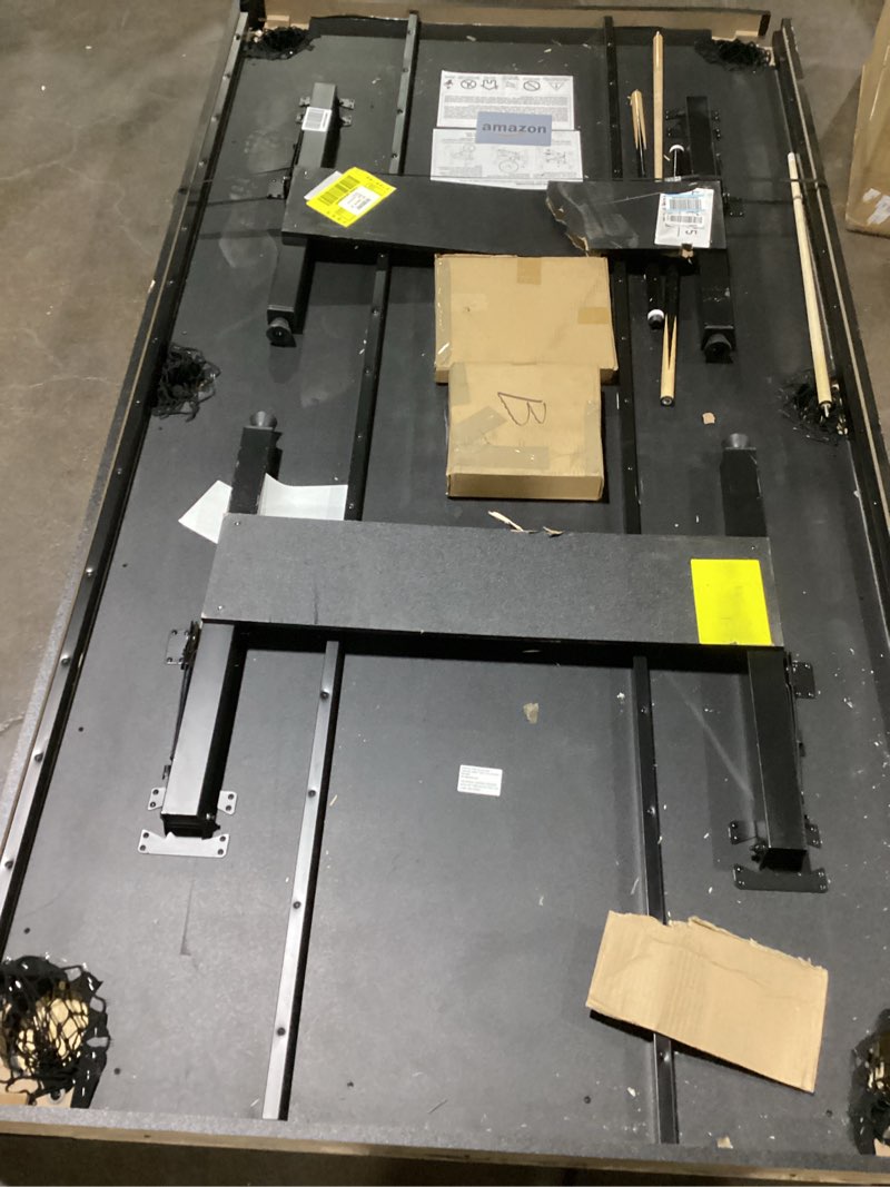 Condition photo showing Good Condition for GoSports 6, 7, or 8 ft Billiards Tables - No Assembly, Choose Your Color - Portable Pool Table Includes Full Set of Balls, 2 Cue Sticks, Chalk and Felt Brush 8 ft Oak