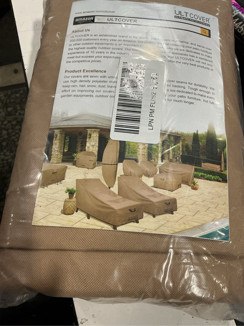 Condition photo showing Good Condition for ultcover patio furniture sofa cover 74w x 35d x 35h inch waterproof outdoor 3-seater couch cover 74"x35"x24"/35"(h) brown-35"deep