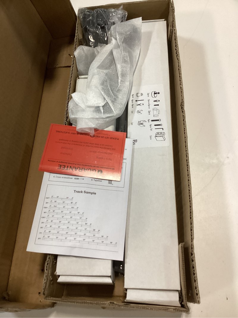 Condition photo showing Good Condition for FREDBECK 3 FT Mini Cabinet Bypass Barn Door Hardware Kit Single Track 36inch Small Sliding Barn Doors Track Kit for Double Doors Storage Closet Window TV Stand Wardrobe (No Cabinet) 3FT Bypass Door Kit