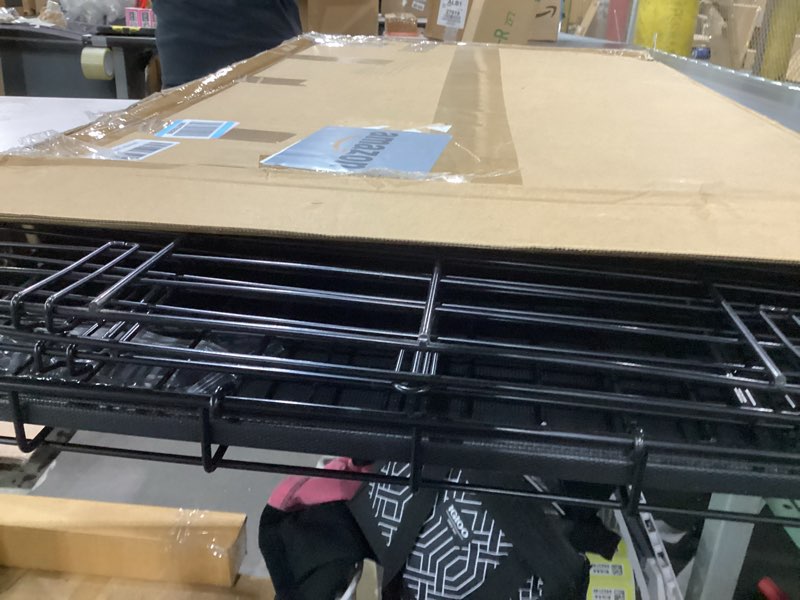 Condition photo showing New/Like New for MidWest Homes for Pets 36-Inch iCrate Folding Dog Crate with Divider Panel, Leak-Proof Tray & Secure Latches – Metal Wire Kennel for Medium Large Breeds – Portable, Durable & Easy to Assemble 36.0"L x 23.0"W x 25.0"H Single Door