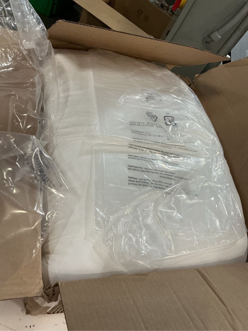 Condition photo showing As Is for Amazon Basics Down Alternative Bed Pillows and Pillow Protector Case 2-Piece Set, Medium Density, Standard - Pack of 2, White, 26\"L x 20\"W Standard (2 Pillows + 2 Protectors) Medium Pillows + Protectors