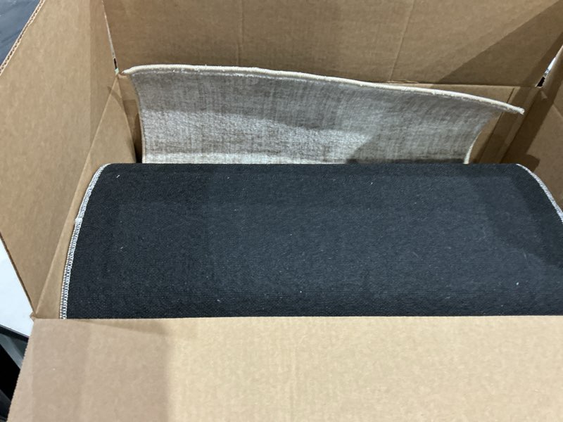 Condition photo showing As Is for not exact, similar. nourison home concerto grey beige area rug - easy clean, non shedding, bed room, living room, dining room, kitchen