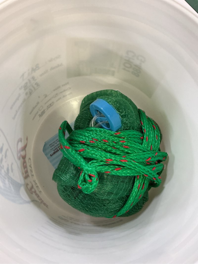 Condition photo showing New/Like New for bait cast net: 3/8" sq. mesh, 6 ft radius