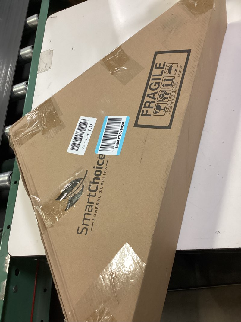 Condition photo showing New/Like New for Glass Front Flag Display Case for Burial Flag - Wall Mounted 9.5 X 5 Feet Flag Box for American Veteran Flag and Folded Flag Display - Ideal for Honoring Military Service (Mahogany)