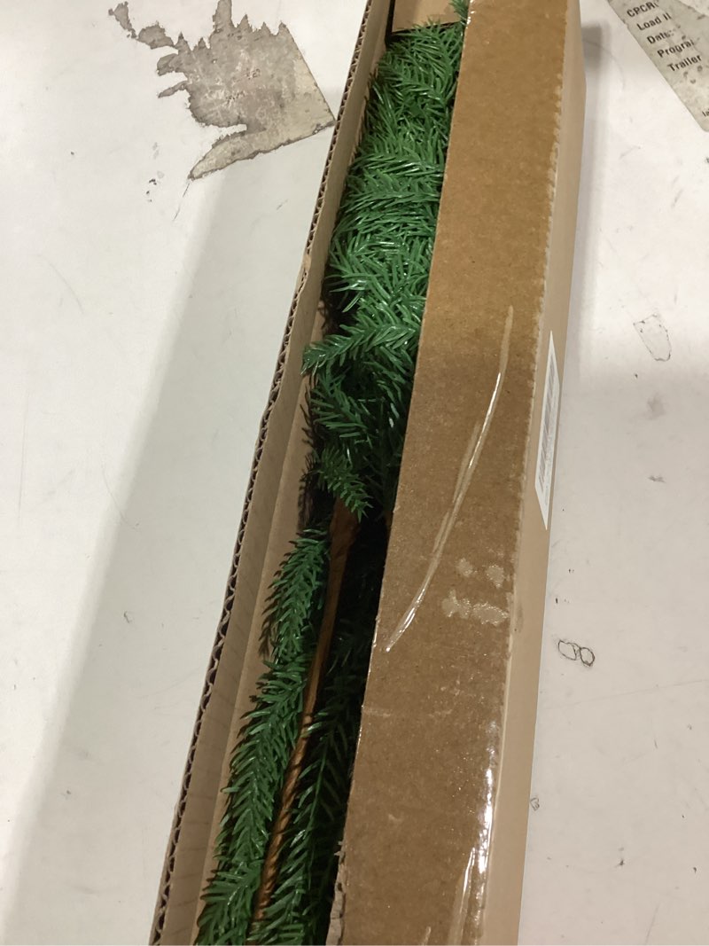 Condition photo showing Good Condition for Christmas Norfolk Pine Stems -18Inch Artificial Christmas Green Plants Branch Faux Greenery Branches Pine Picks for Vase DIY Crafts Xmas Garland Wreath Indoor Outdoor Home Holiday Decor (8)