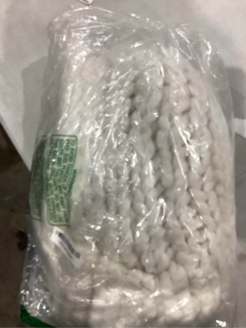 Condition photo showing New/Like New for 48 inch christmas tree skirt: chunky knit tree skirt for 7.5ft tree, crochet cream white tree skirt, vintage tree skirts, rustic farmhouse christmas decorations crochet knit medium