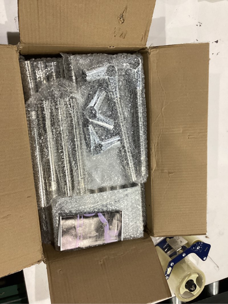 Condition photo showing Good Condition for Wedding Arch Backdrop Stand,7x6 FT Metal Arch Backdrop Stand for Ceremony, Stainless Steel Square Backdrop Stand for Parties,Wedding,Birthday,Anniversary,Baby Shower,Garden Decorations 7*6 ft