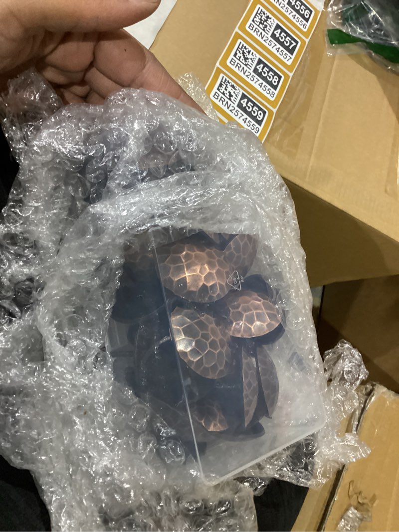 Condition photo showing New/Like New for 50 Pcs 1.5 Inch Large Iron Clavos Decorative Nails Iron Antique Clavos Fasteners Ornamental Rustic Accent for Wood Doors, Shutters, Faux Wood Beams, Gates and Furniture (Brown) 1.5 Inch Brown 50