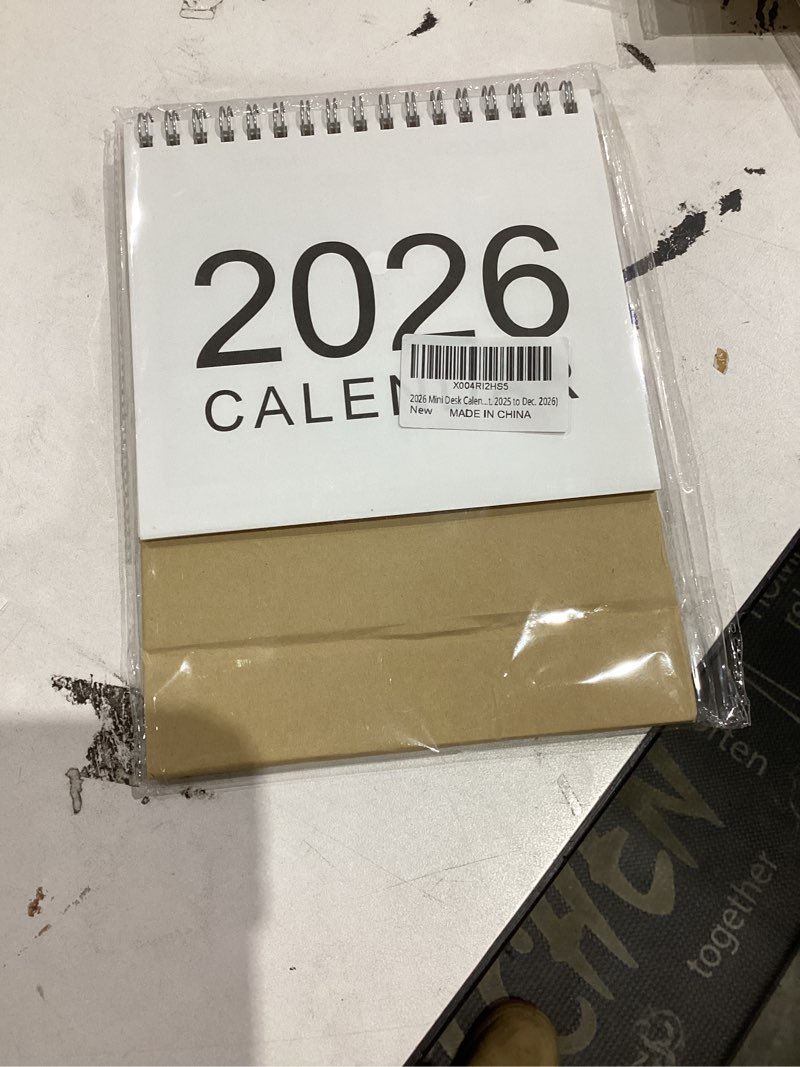 Condition photo showing New/Like New for 2026 Mini Desk Calendar Monthly Simple Style Flip Calendar 6.5" x 6" (Oct. 2025 to Dec. 2026) Simple Style 2026