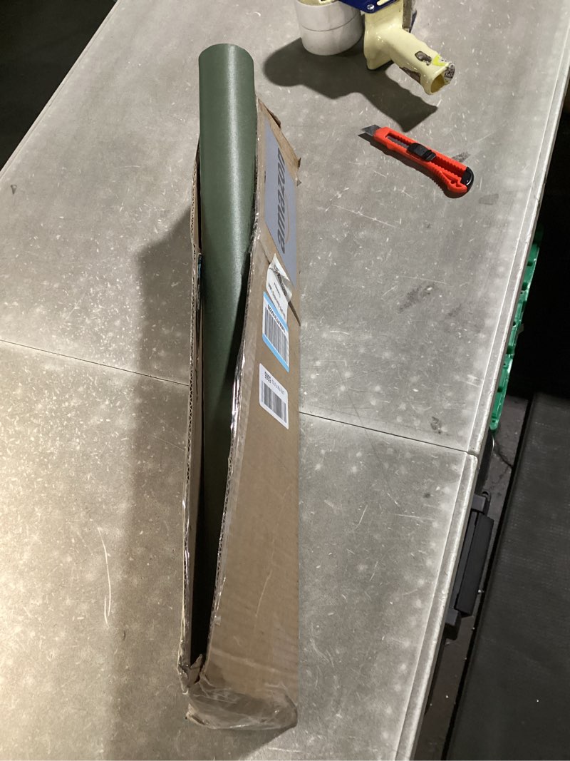 Condition photo showing New/Like New for dimoon 236''x23.6'' green peel and stick wallpaper contact paper modern self adhesive wall paper removable renter friendly textured solid color shelf cabinet vinyl roll (236''x23.6'',dark green) 23.6" x 236" dark green