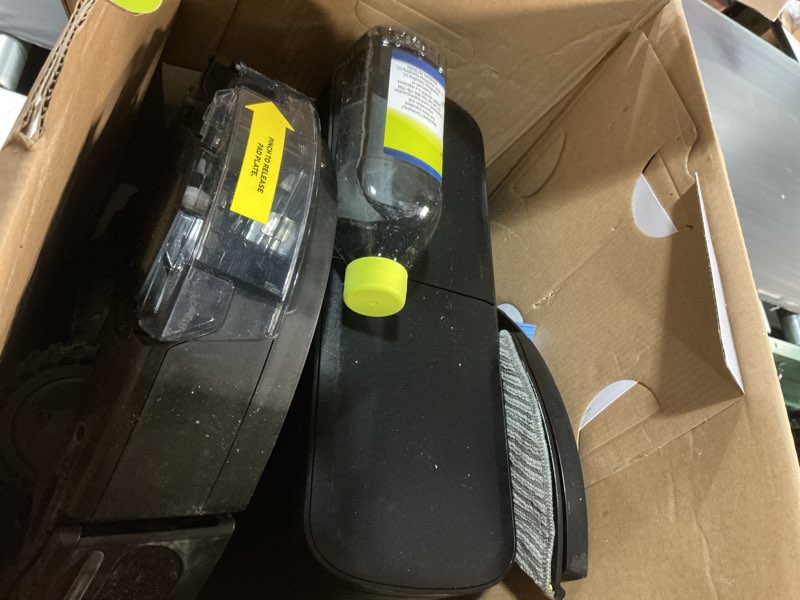 Condition photo showing Good Condition for shark matrix plus 2in1 robot vacuum & mop with sonic mopping, matrix clean, home mapping, hepa bagless self empty base, cleanedge, for pet hair, wifi, black/silver (rv2610wa) wet&dry self-empty (60 day)(black/silver)