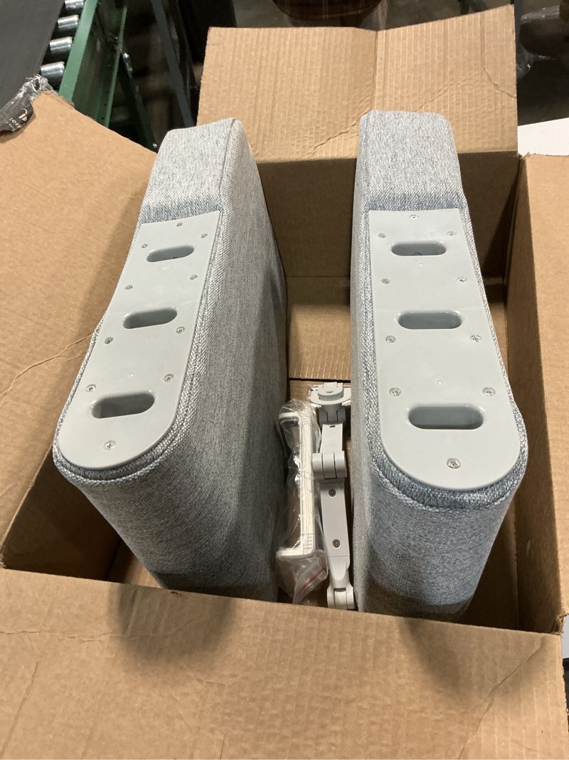 Condition photo showing As Is for Couch Armrest Caddy with Cup Holder, Portable Sofa Armrest Pillow Drink Holder Table Tray with 5 Lar