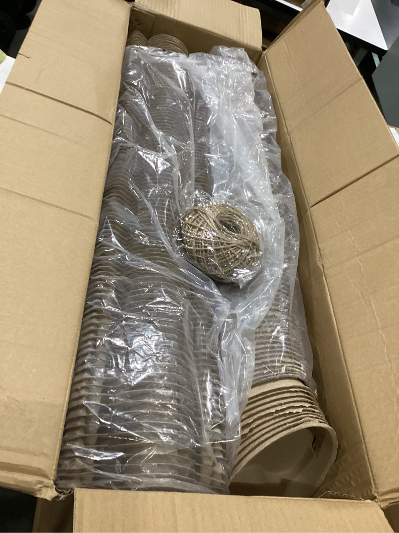 Condition photo showing New/Like New for 200 pcs easter heart shaped eggs cartons 3 count natural paper pulp egg cartons with jute rope reusable cardboard storage baskets holder tray for kitchen holiday gifts market farm