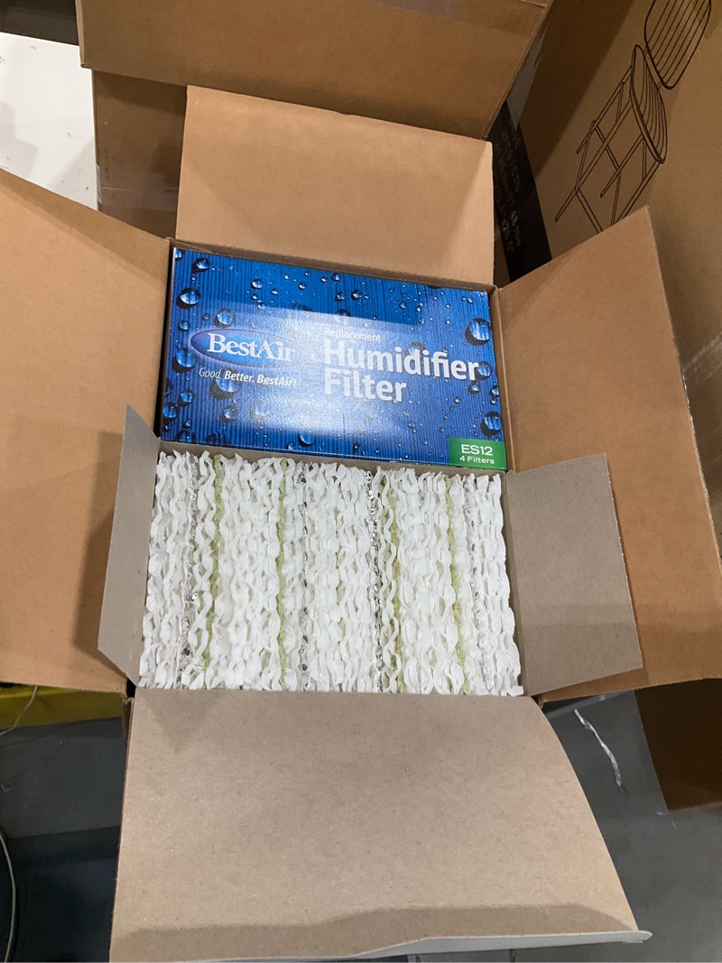 Condition photo showing Good Condition for bestair es12-2 extended life humidifier replacement paper wick humidifier filter, for emerson, quiet comfort & kenmore models, 10" x 9.4" x 6.5", 2 pack (8 filters)