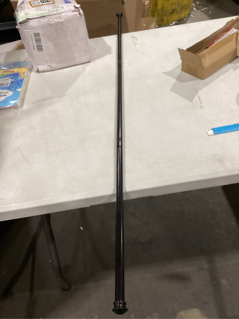 Black curtain rod