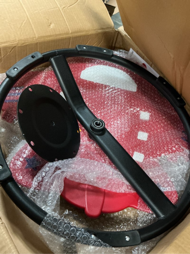 Condition photo showing As Is for babamu sensory chair sit and spin autism sensory products autism spinning chair for kids swivel training body coordination (red)