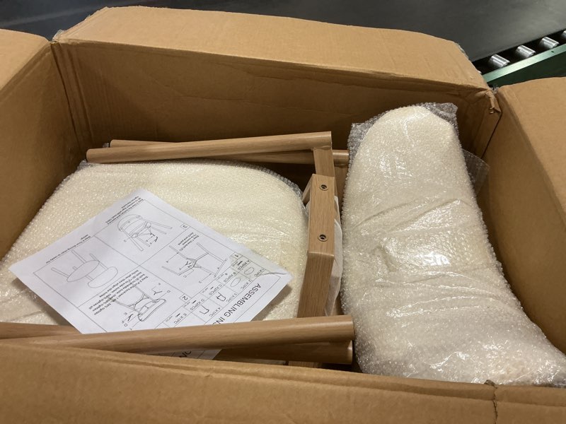 Condition photo showing New/Like New for JCAJCA Kitchen Dining Chairs Set of 2 Modern Upholstered Leather Dining Room Chair with Metal Legs, 